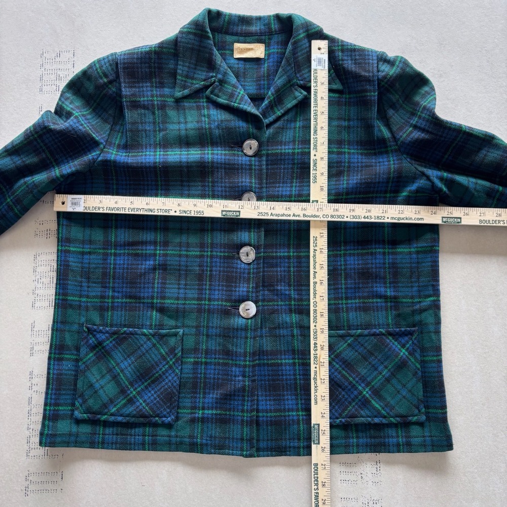 1940s/50's Pendleton‎ Pure Wool Plaid Shirt Jacket '49er - Picture 4 of 5